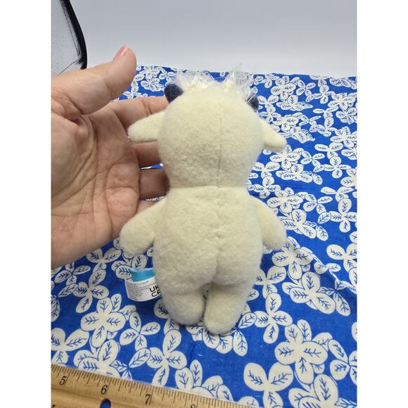 Manhattan Toy Embroidered Plush Goat Baby Rattle + Soft Cotton Burp Cloth - Picture 3 of 4